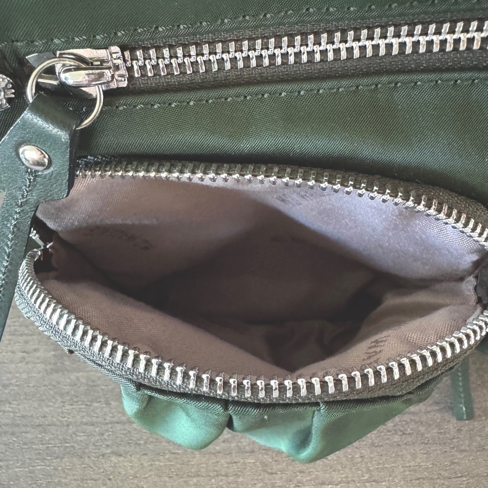 MZ WALLACE Forest Green Multi Zip Adjustable Crossbody Bag. Excellent Condition - Picture 10 of 12